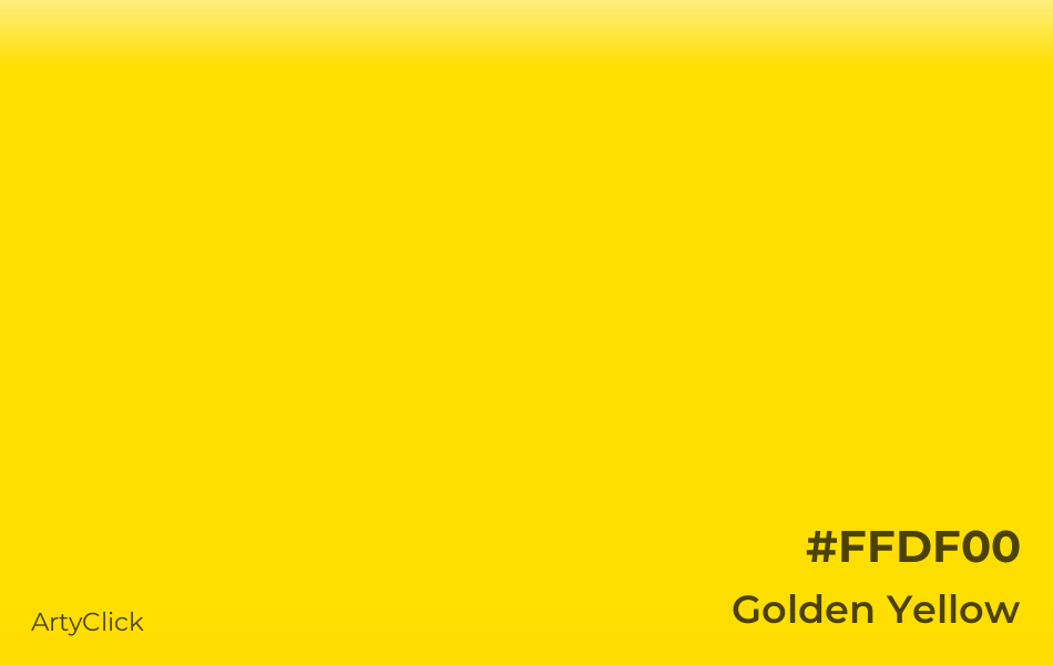 Golden Yellow #FFDF00
