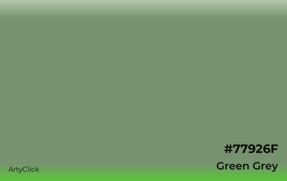 Green Grey #77926F