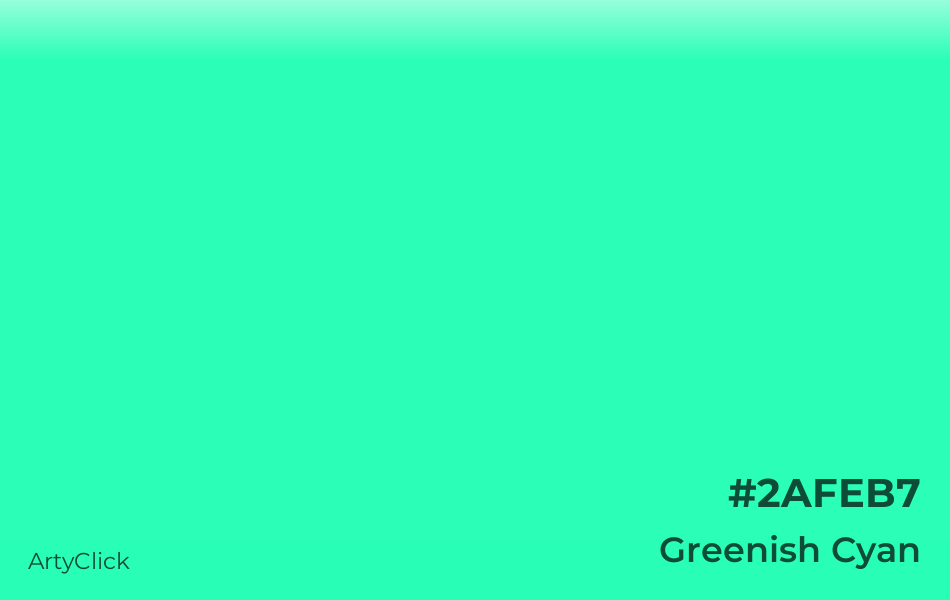 Greenish Cyan #2AFEB7