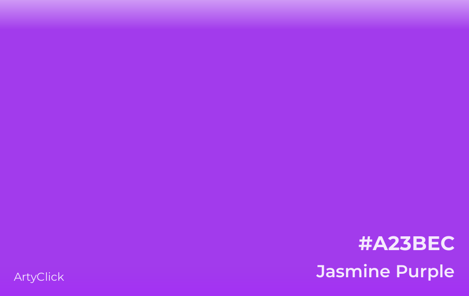 Jasmine Purple #A23BEC
