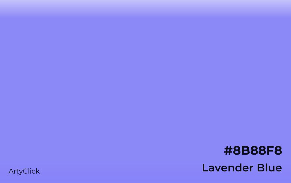 Lavender Blue #8B88F8