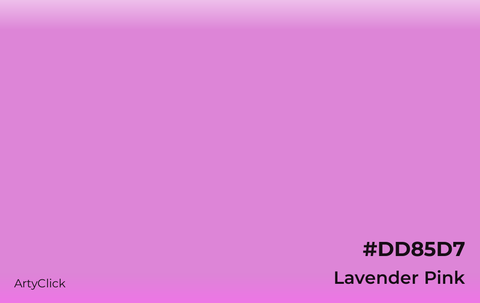 Lavender Pink #DD85D7