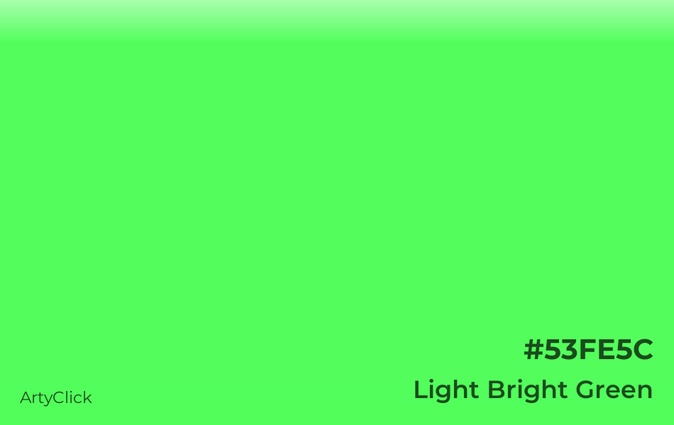 Light Bright Green #53FE5C