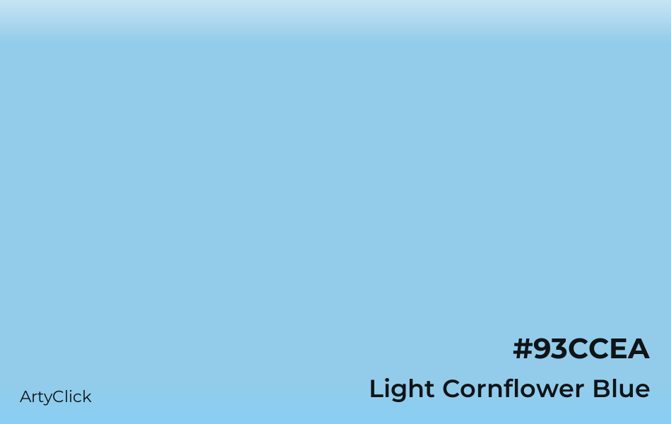 Light Cornflower Blue #93CCEA