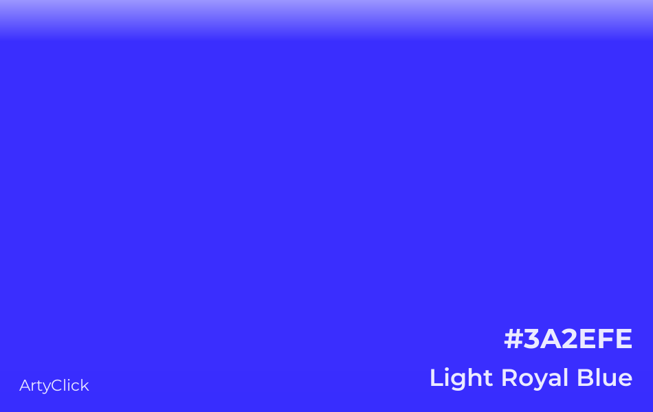Light Royal Blue #3A2EFE