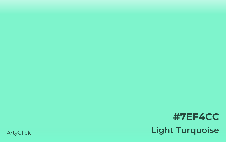 Light Turquoise #7EF4CC