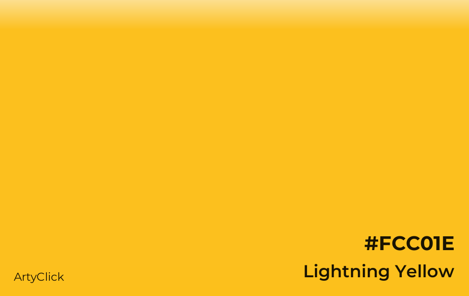 Lightning Yellow #FCC01E