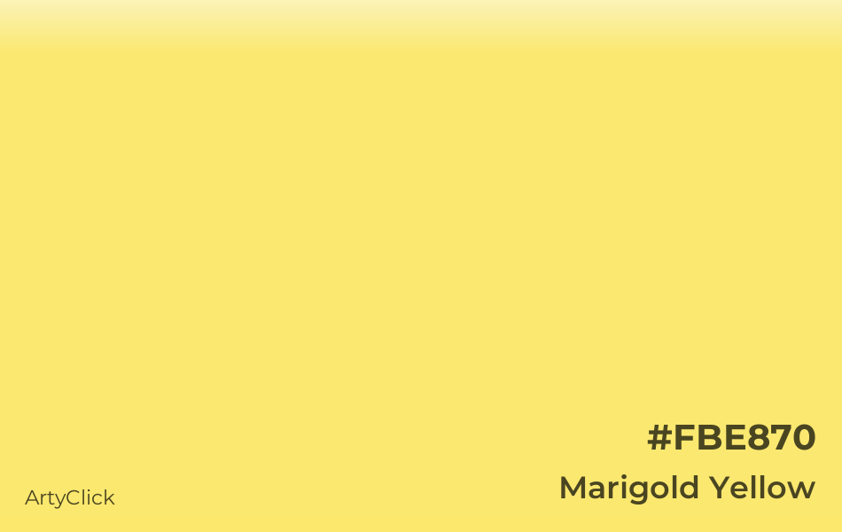 Marigold Yellow #FBE870