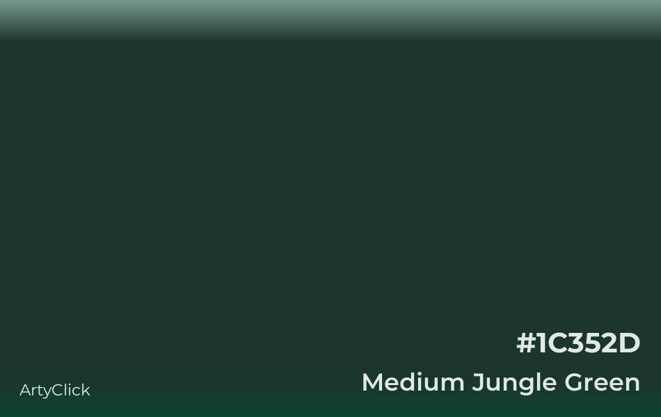 Medium Jungle Green #1C352D