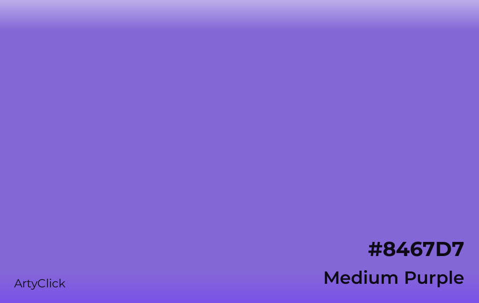 Medium Purple #8467D7