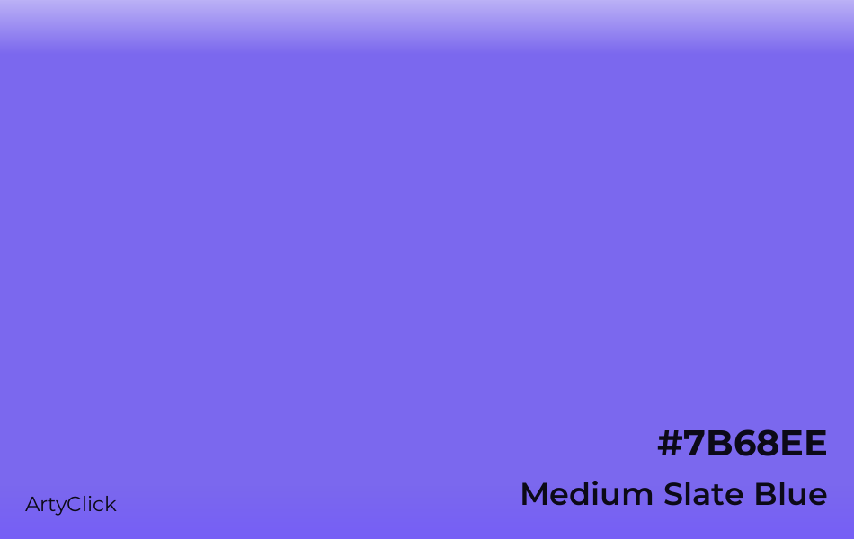 Medium Slate Blue #7B68EE