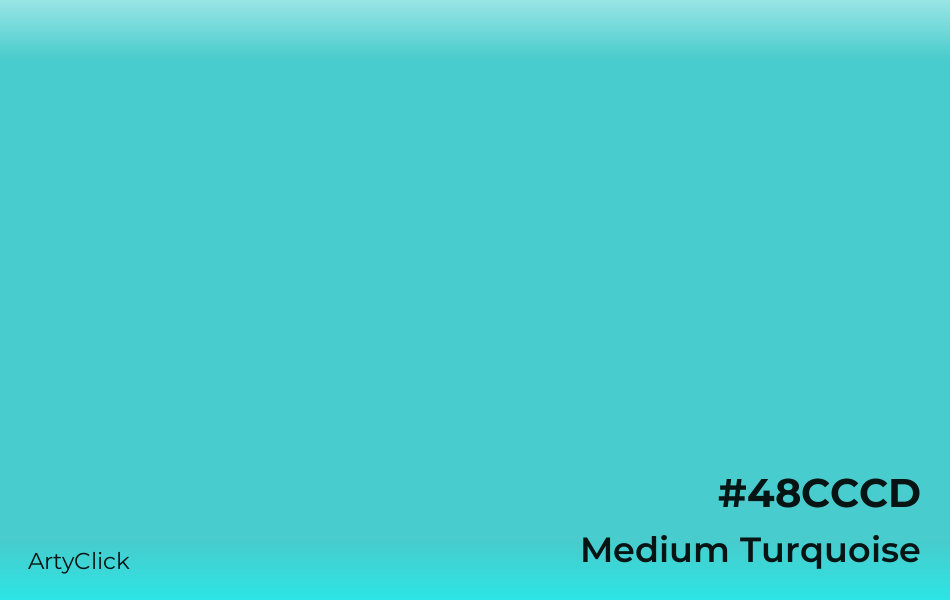 Medium Turquoise #48CCCD