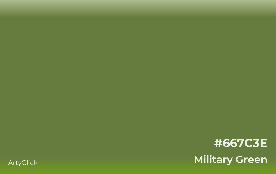 Military Green #667C3E
