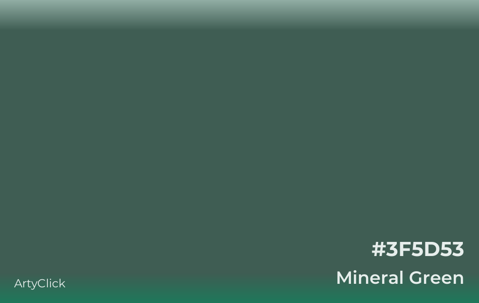 Mineral Green #3F5D53