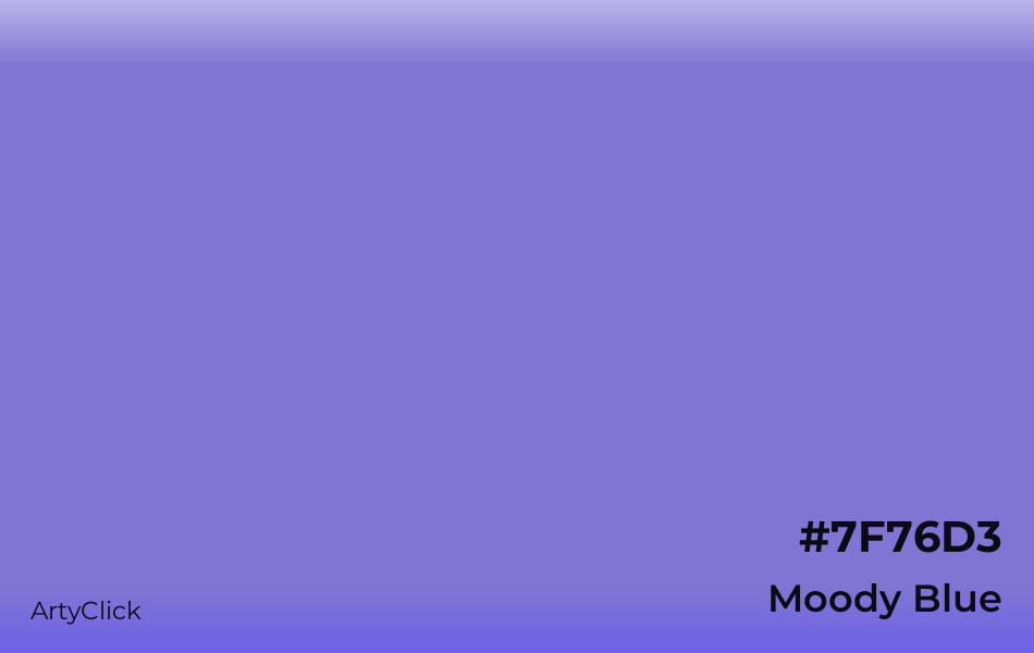 Moody Blue #7F76D3