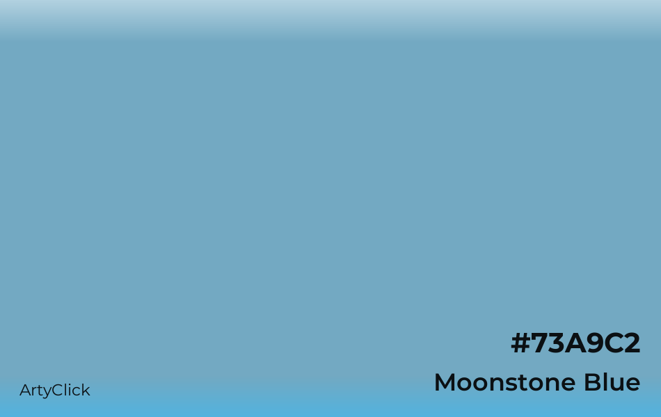 Moonstone Blue #73A9C2