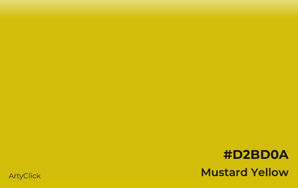 Mustard Yellow #D2BD0A