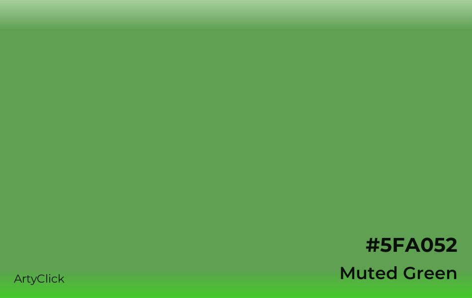 Muted Green #5FA052