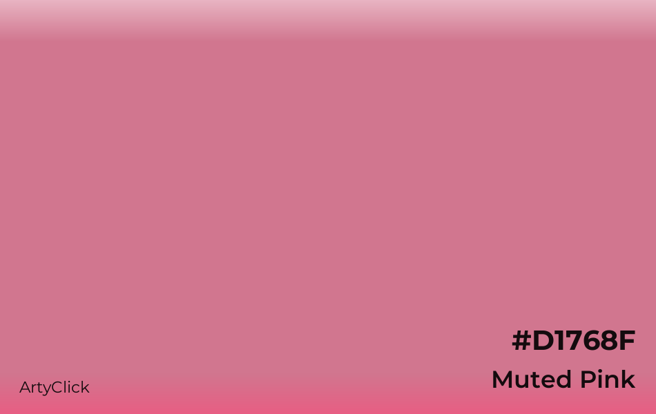 Muted Pink #D1768F