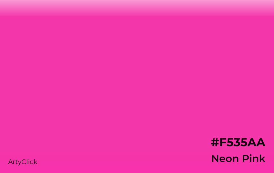 Neon Pink #F535AA