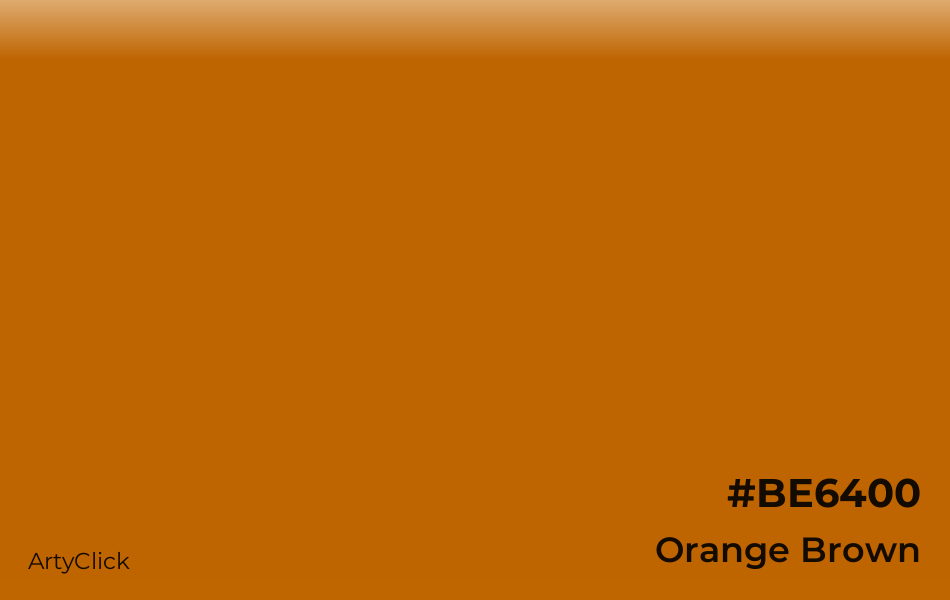 Orange Brown #BE6400