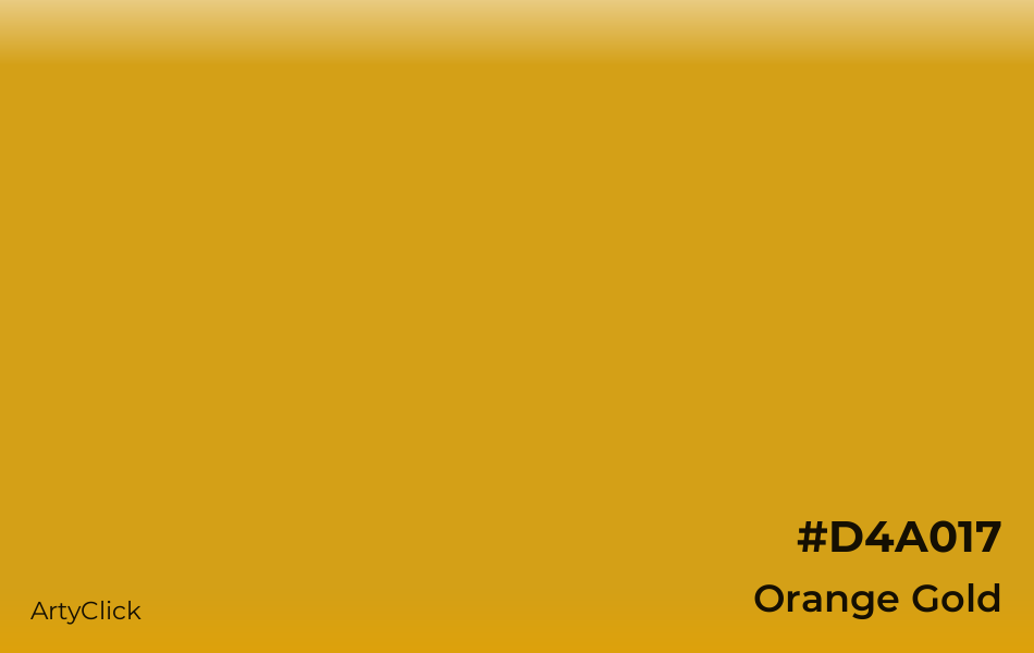 Orange Gold #D4A017