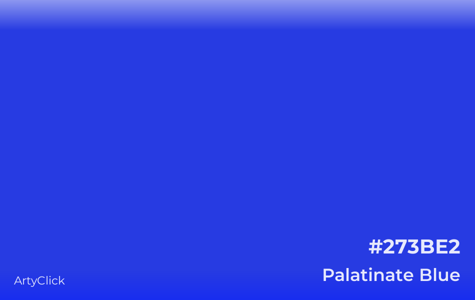 Palatinate Blue #273BE2