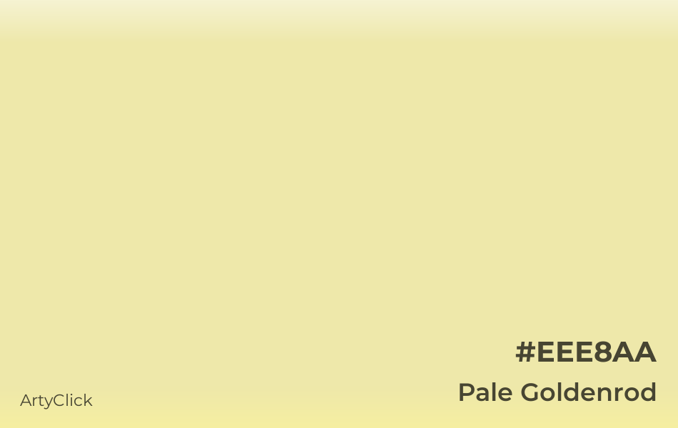 Pale Goldenrod #EEE8AA