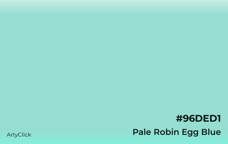 Pale Robin Egg Blue #96DED1