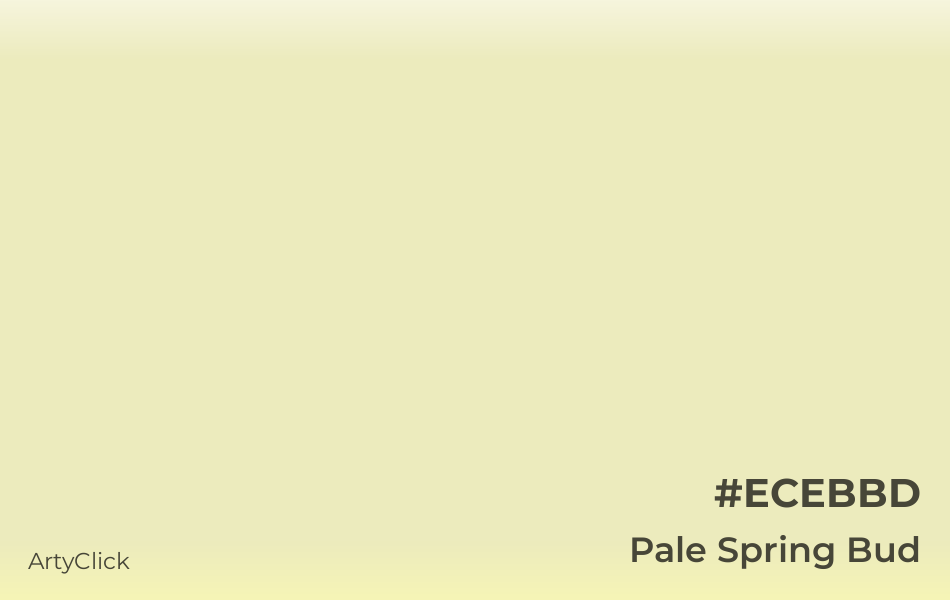 Pale Spring Bud #ECEBBD