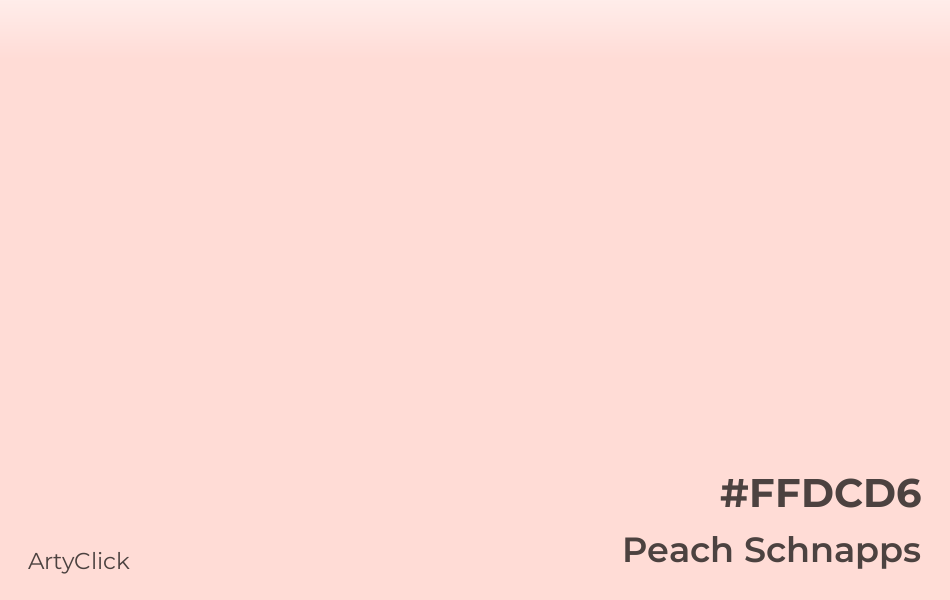 Peach Schnapps #FFDCD6