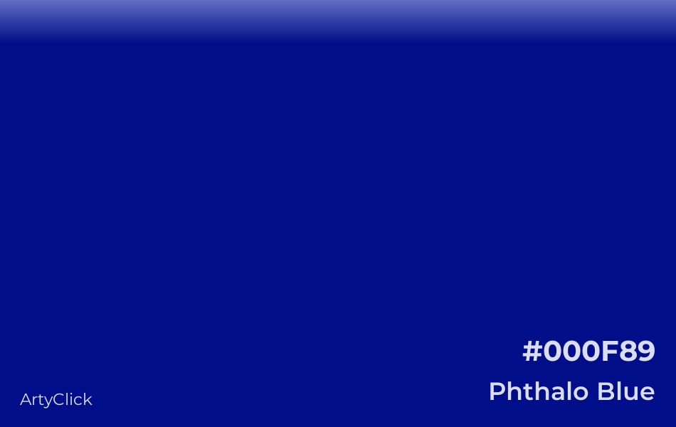 Phthalo Blue #000F89