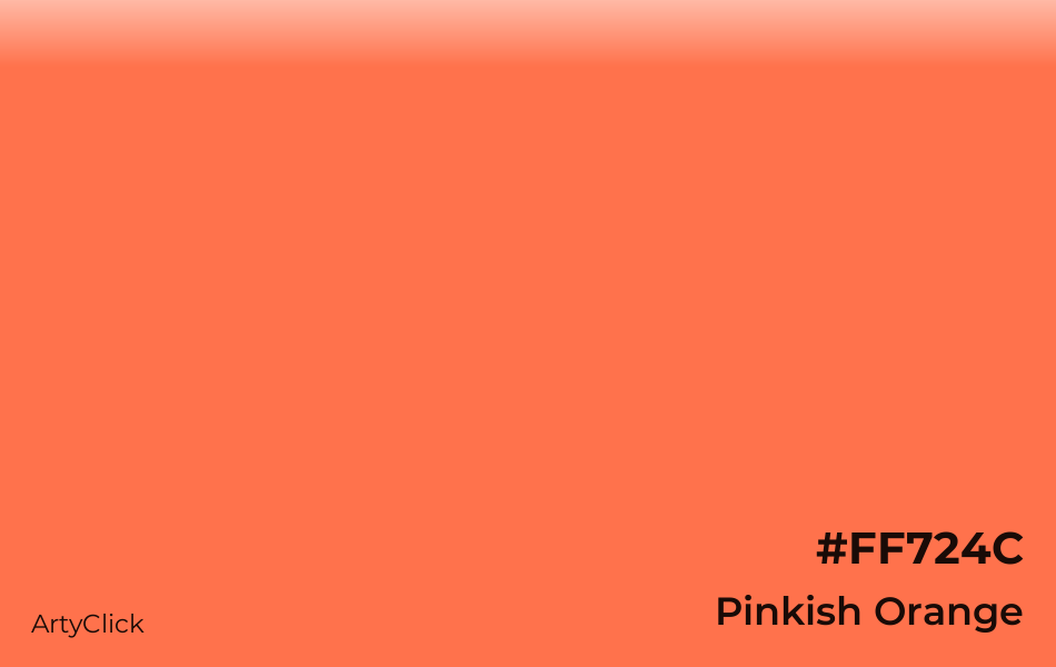 Pinkish Orange #FF724C