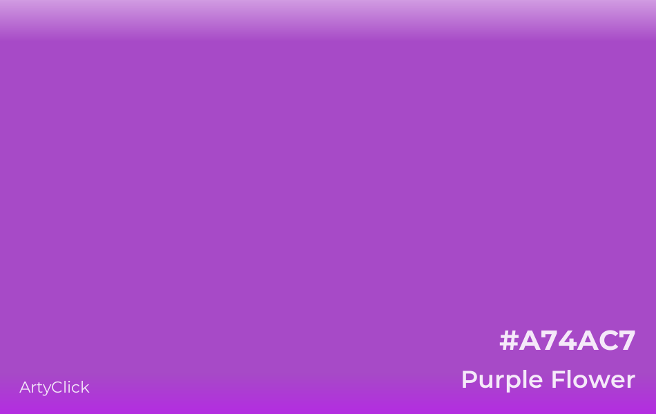 Purple Flower #A74AC7