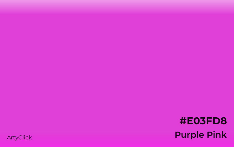 Purple Pink #E03FD8