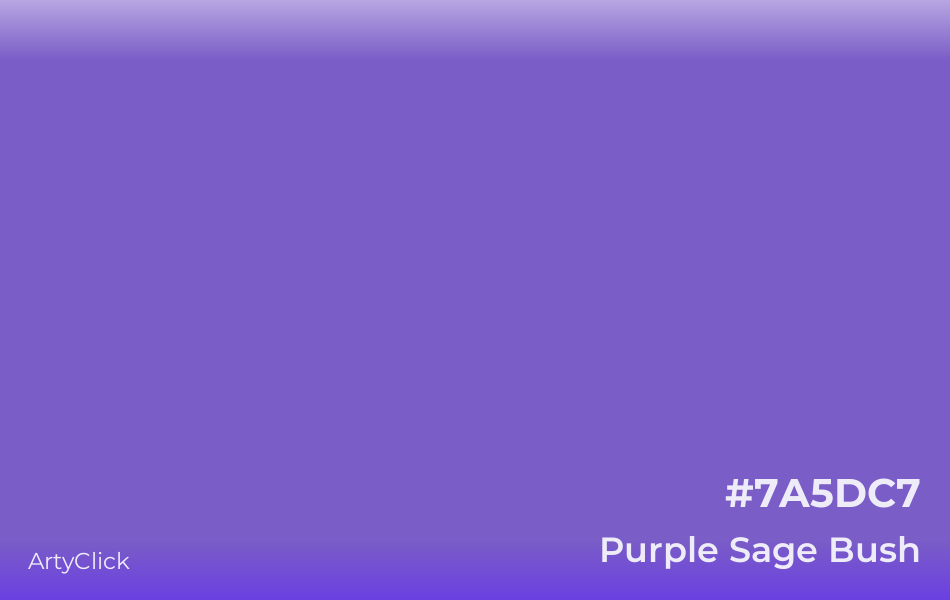 Purple Sage Bush #7A5DC7