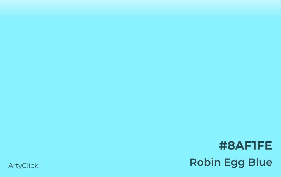 Robin Egg Blue #8AF1FE