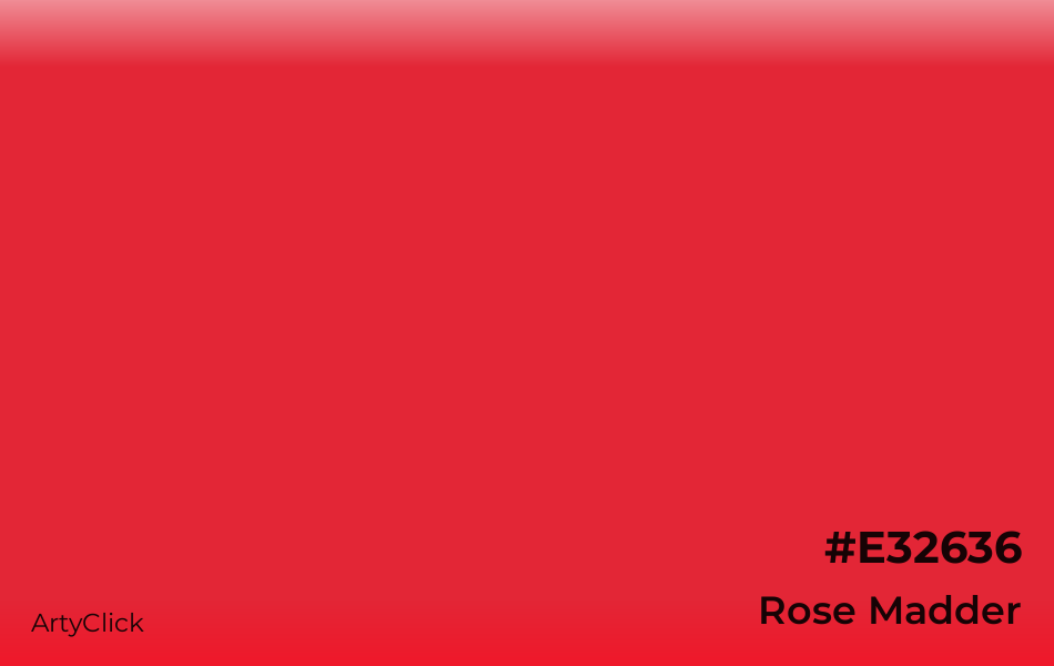 Rose Madder #E32636