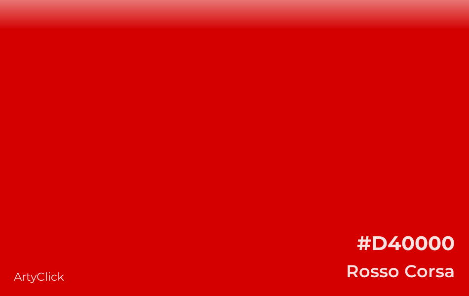 Rosso Corsa #D40000