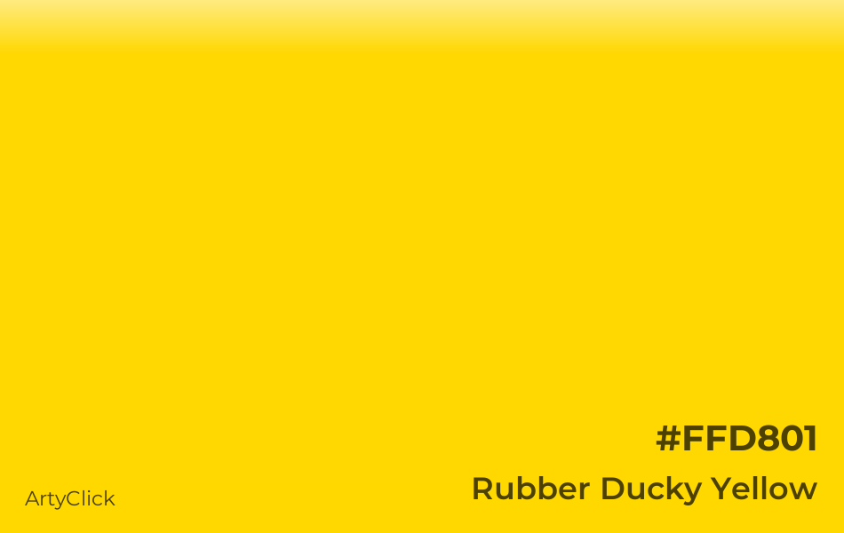 Rubber Ducky Yellow #FFD801