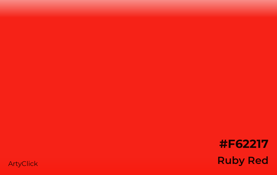 Ruby Red #F62217