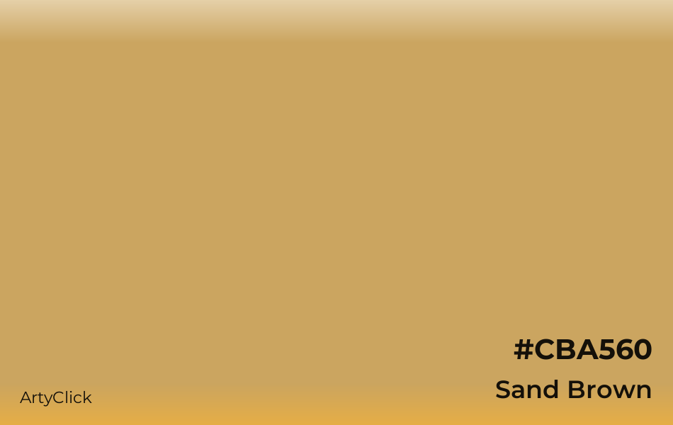 Sand Brown #CBA560