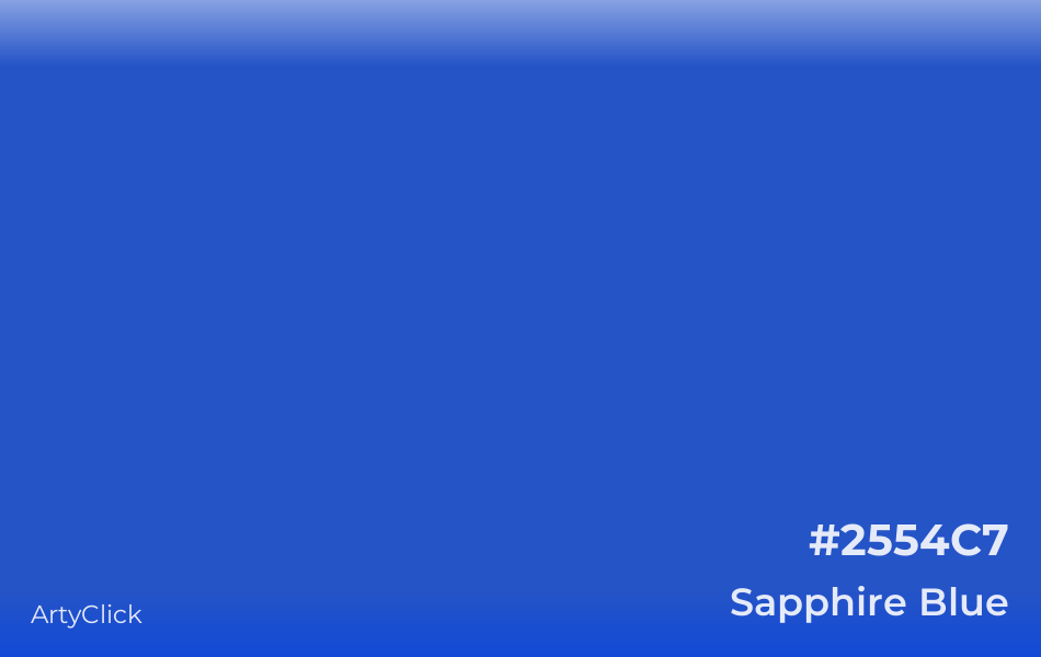 Sapphire Blue #2554C7