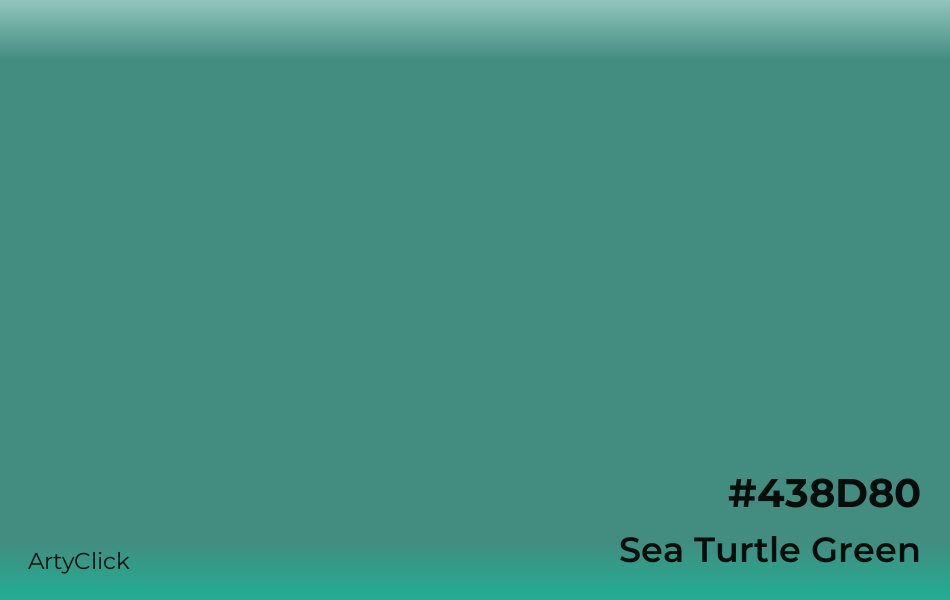 Sea Turtle Green #438D80
