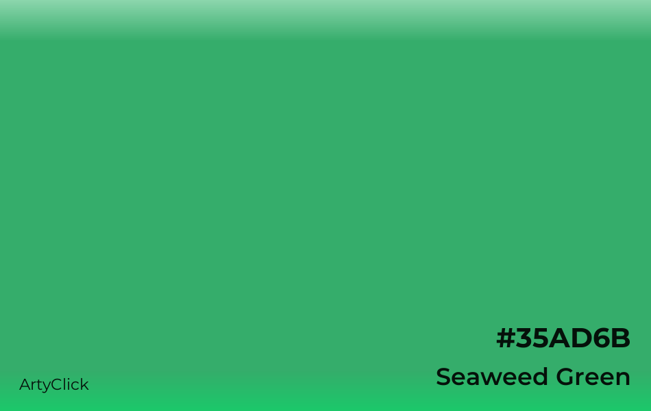 Seaweed Green #35AD6B