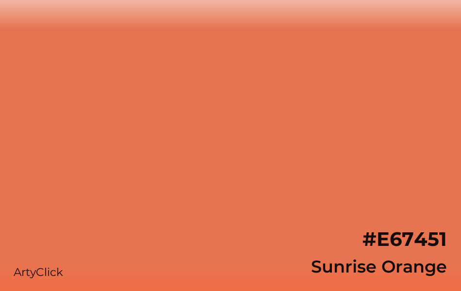 Sunrise Orange #E67451