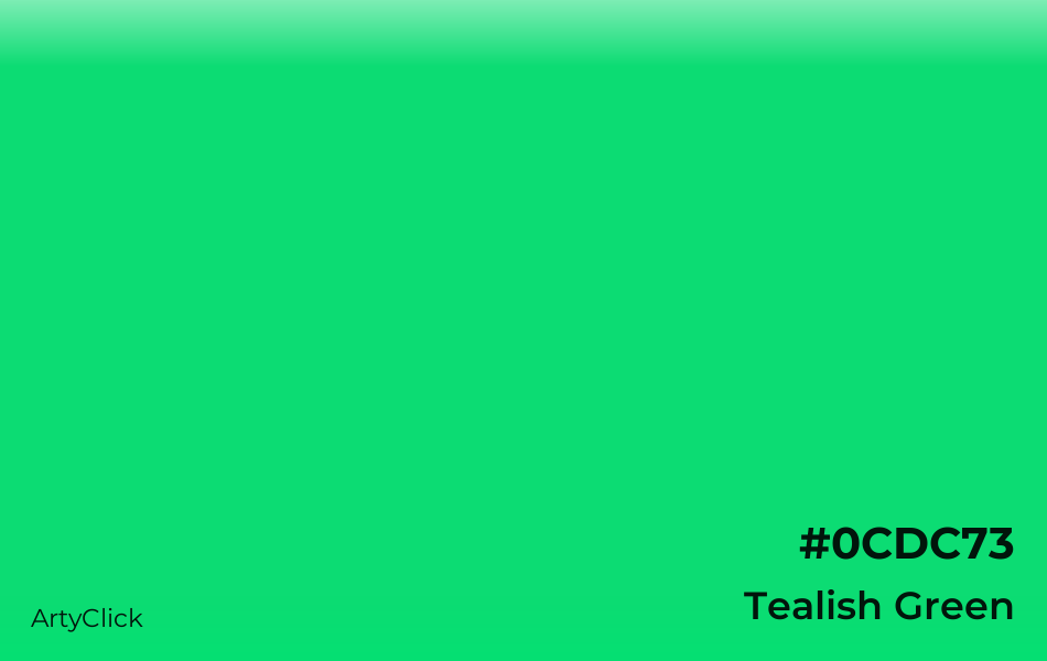 Tealish Green #0CDC73
