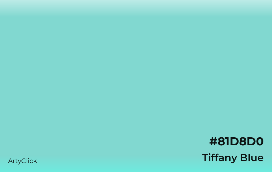 Tiffany Blue #81D8D0