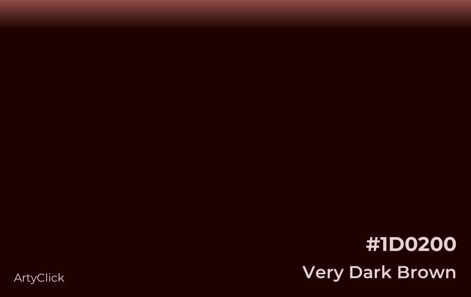 Very Dark Brown #1D0200