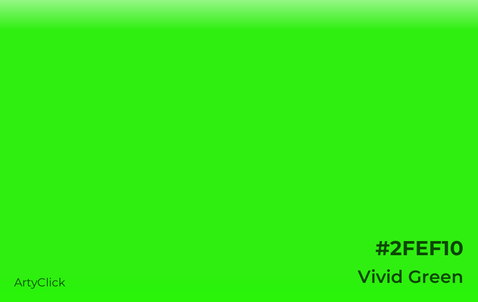 Vivid Green #2FEF10